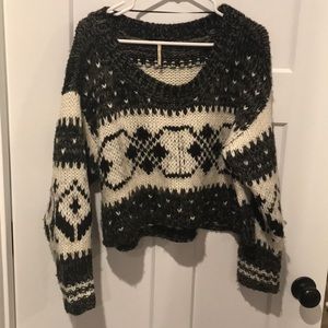 Free People sweater! Crop top